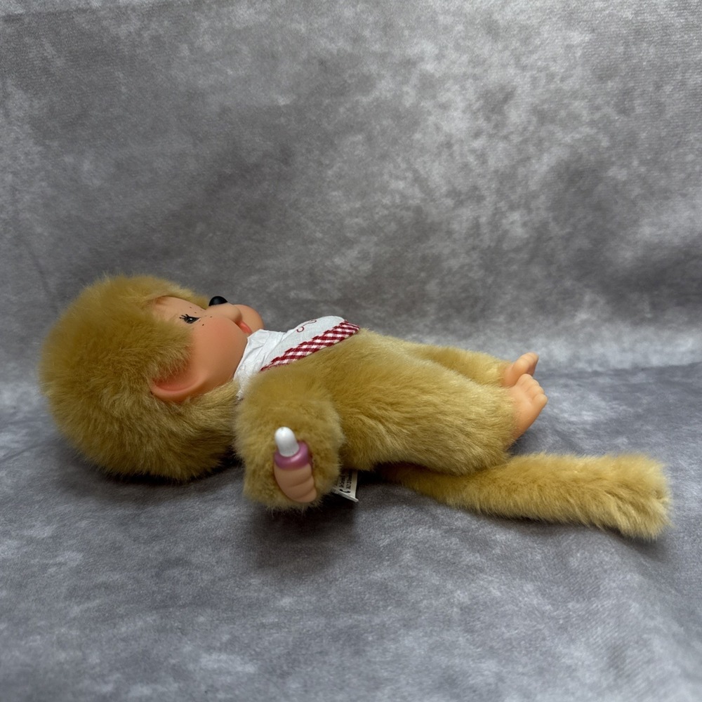 Monchhichi Premium Standard S Beige Boy Plush Monkey Doll Sekiguchi 8" - Picture 10 of 16